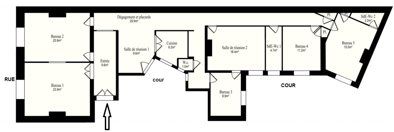 Bel espace de bureaux proche mairie 16e a louer en bail professionnel à Paris 16 — photo 11