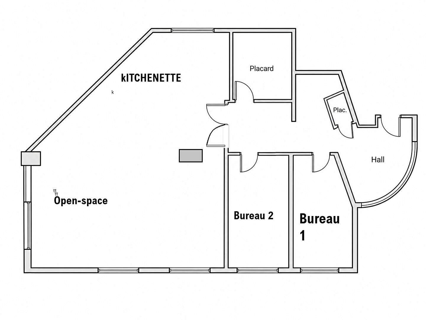Secteur croix-rousse - caluire - bureaux 105 m² avec parking à Caluire et cuire 69300 — photo 1