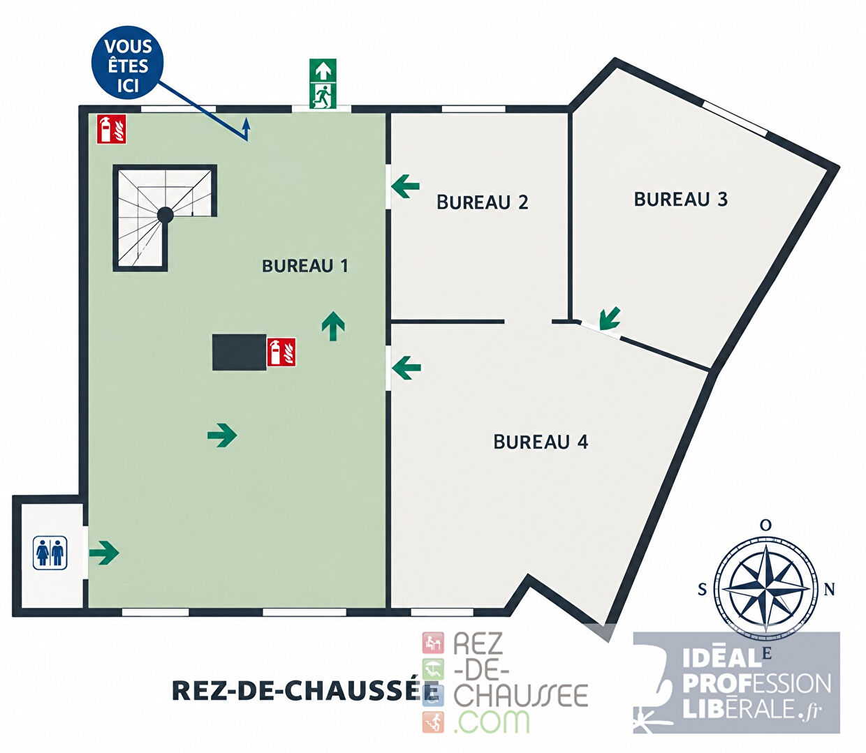 SAINT-CLOUD - ESPACE BUREAUX DE 84M2