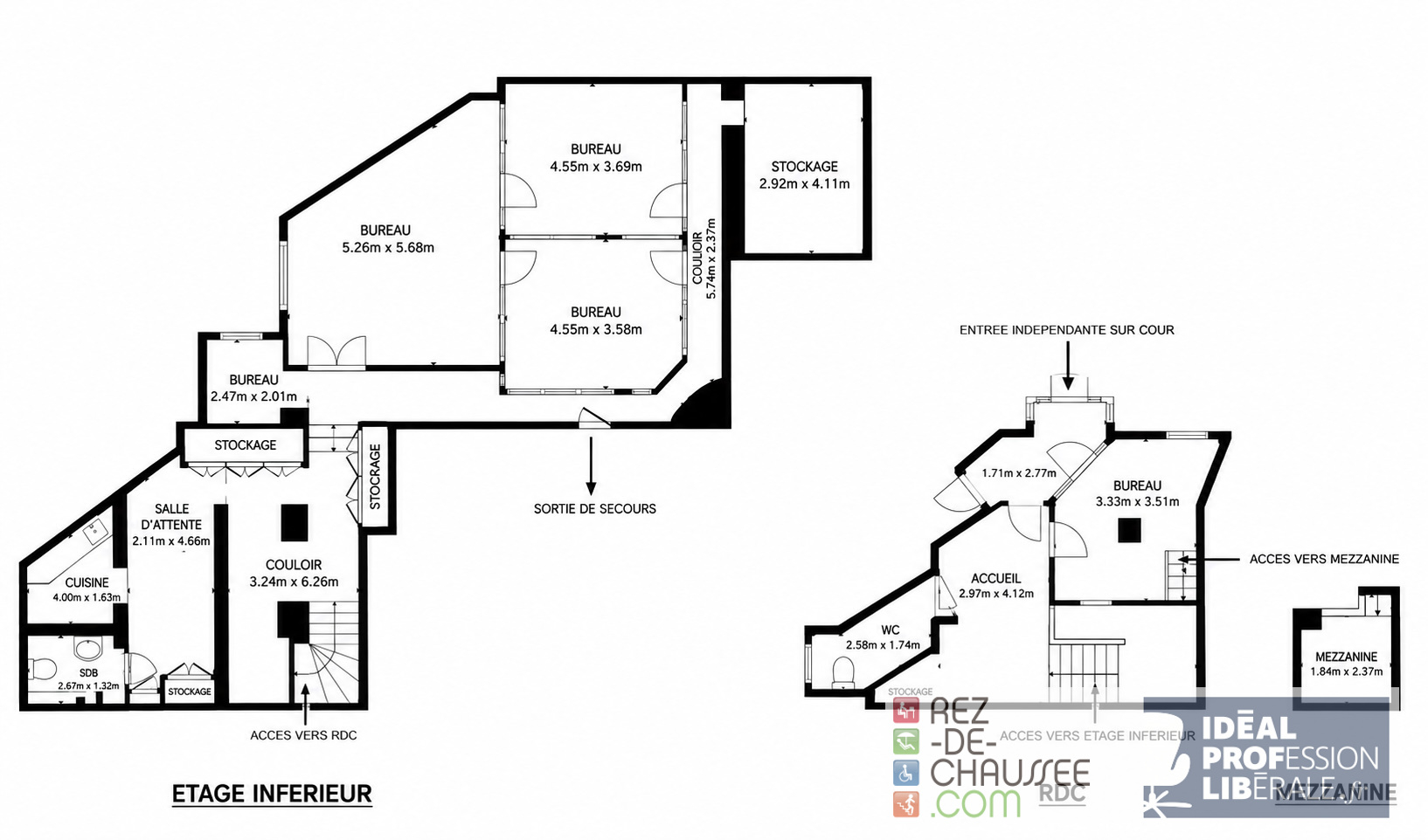TRIANGLE D'OR - BUREAUX DE 145M2 POUR PROFESSION LIBÉRALE